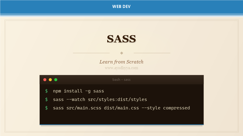 SASS Tutorial: Learn CSS Preprocessor from Scratch (2026)