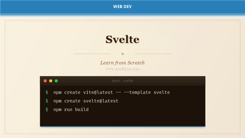 Svelte Tutorial: Learn Reactive UI Framework from Scratch (2026)