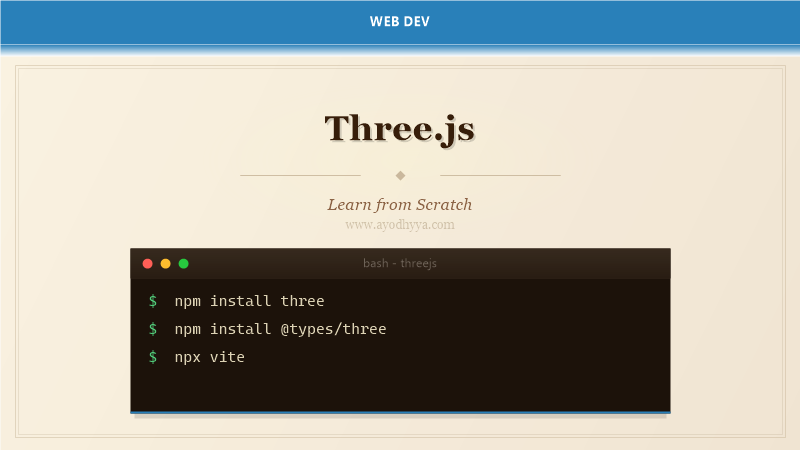 Three.js Tutorial: Learn 3D Graphics from Scratch (2026)