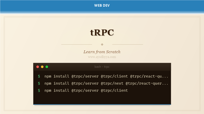tRPC Tutorial: Learn Type-Safe APIs from Scratch (2026)